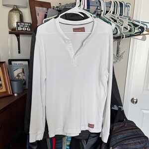 Abercrombie & Fitch Off-White Henley Shirt